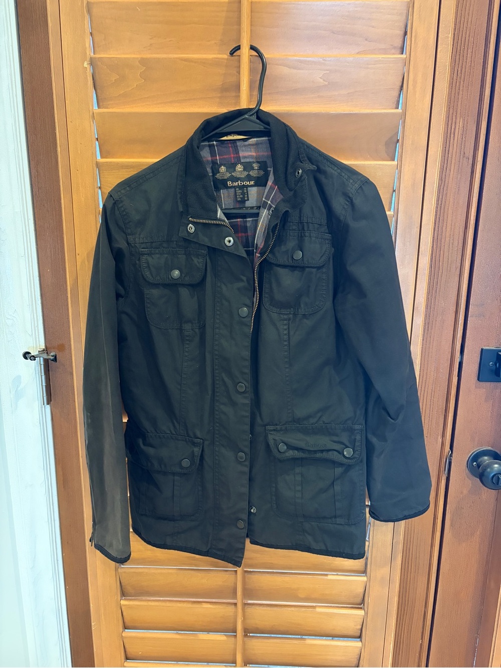Barbour Women’s Black Waxed Utility Jacket